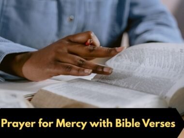 Prayer for Mercy with Bible Verses
