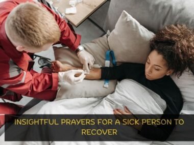prayers for a sick person to recover