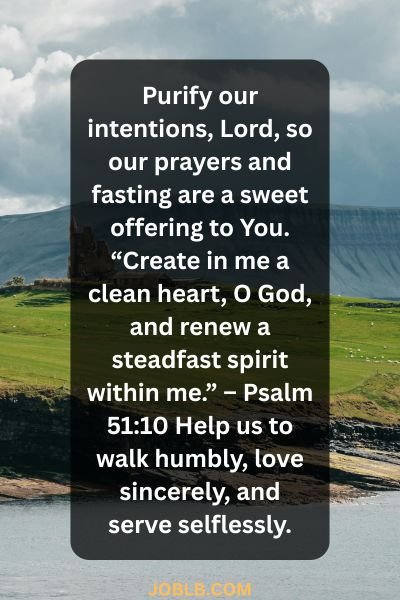 Prayer Points during Fasting with Scriptures