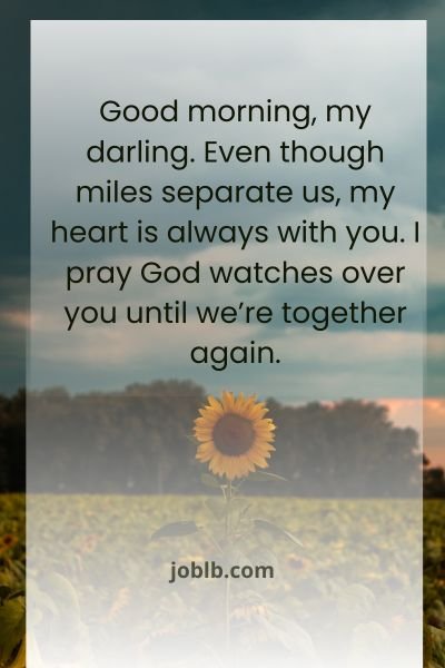 Good morning message to my love with prayer