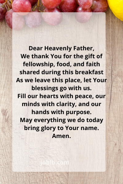Morning Prayer Breakfast