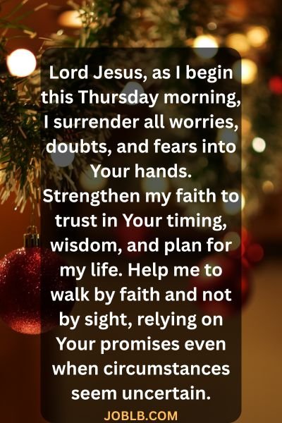 Thursday Morning Prayer Blessings- Begin Your Day with Faith